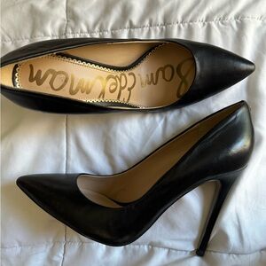 Danna Pointed Toe Leather Heels